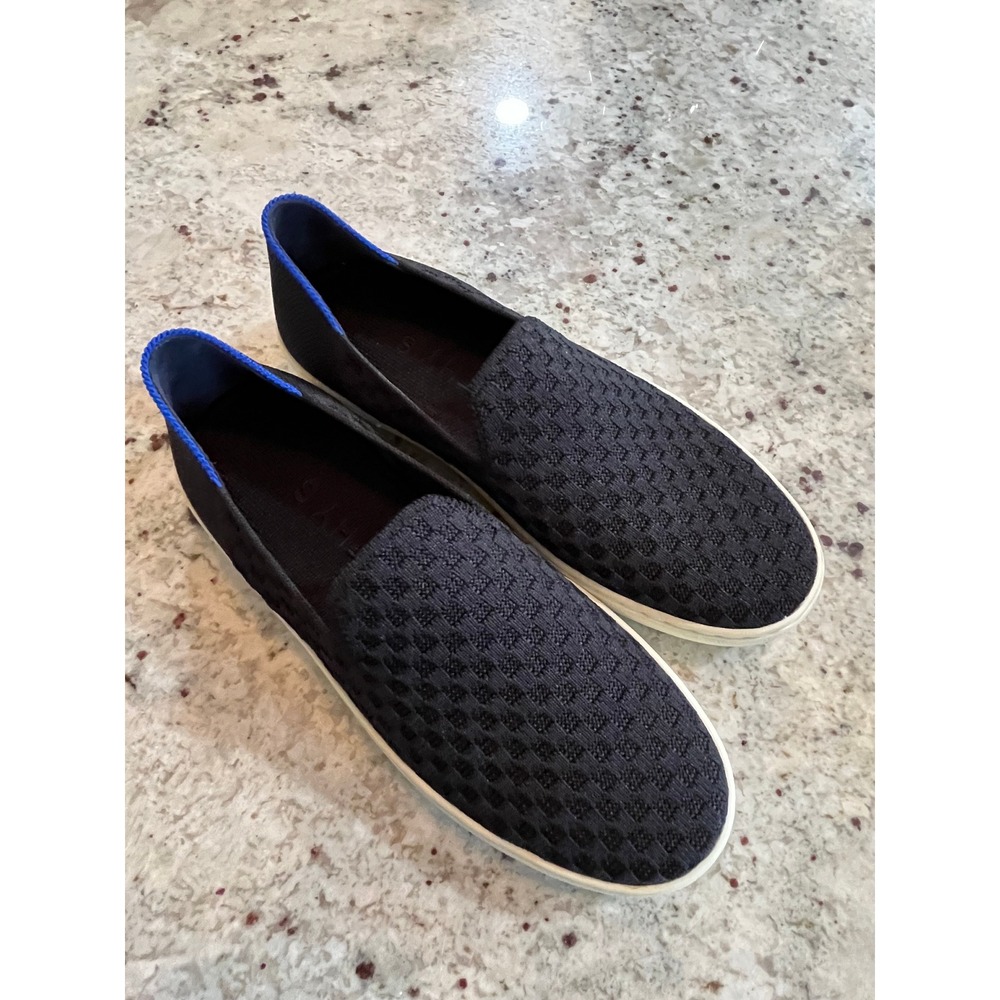 NWOT Rothys The Slip On Sneaker Black Waffle Stitch Size 6.5 - Picture 2 of 5